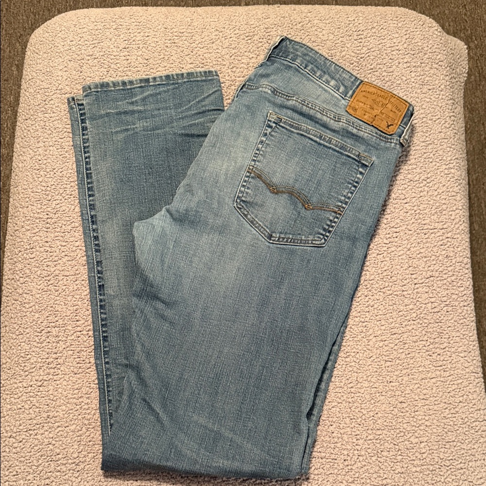 American Eagle Outfitters Light Blue Men's Slim Straight Jeans